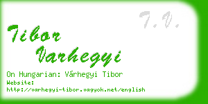 tibor varhegyi business card